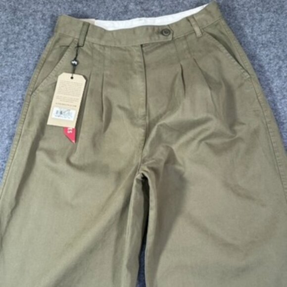 Alpha Industries Womens Wide Leg Pant W OG-107 Green Cargo Pocket Sz 31x32 NWT - Picture 7 of 16